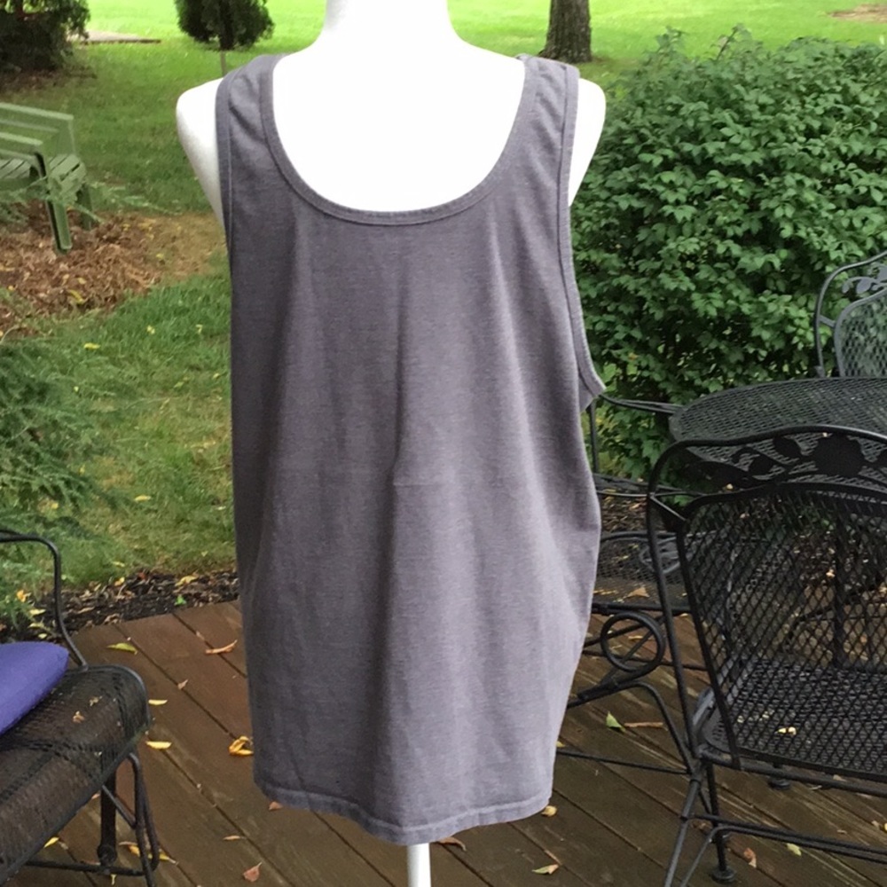 Athleisure Summer Charcoal Gray Tank‎ Top Size L